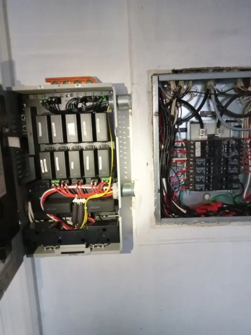 Electrical panel upgrade completed for Security Camera Wiring in North Aurora